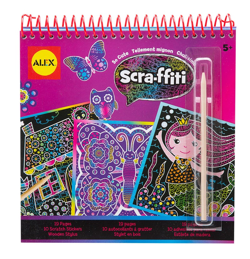 أليكس Alex So Cute Scra-ffiti رسم لوحة رسم لوازم فنية للأطفال - Image 1
